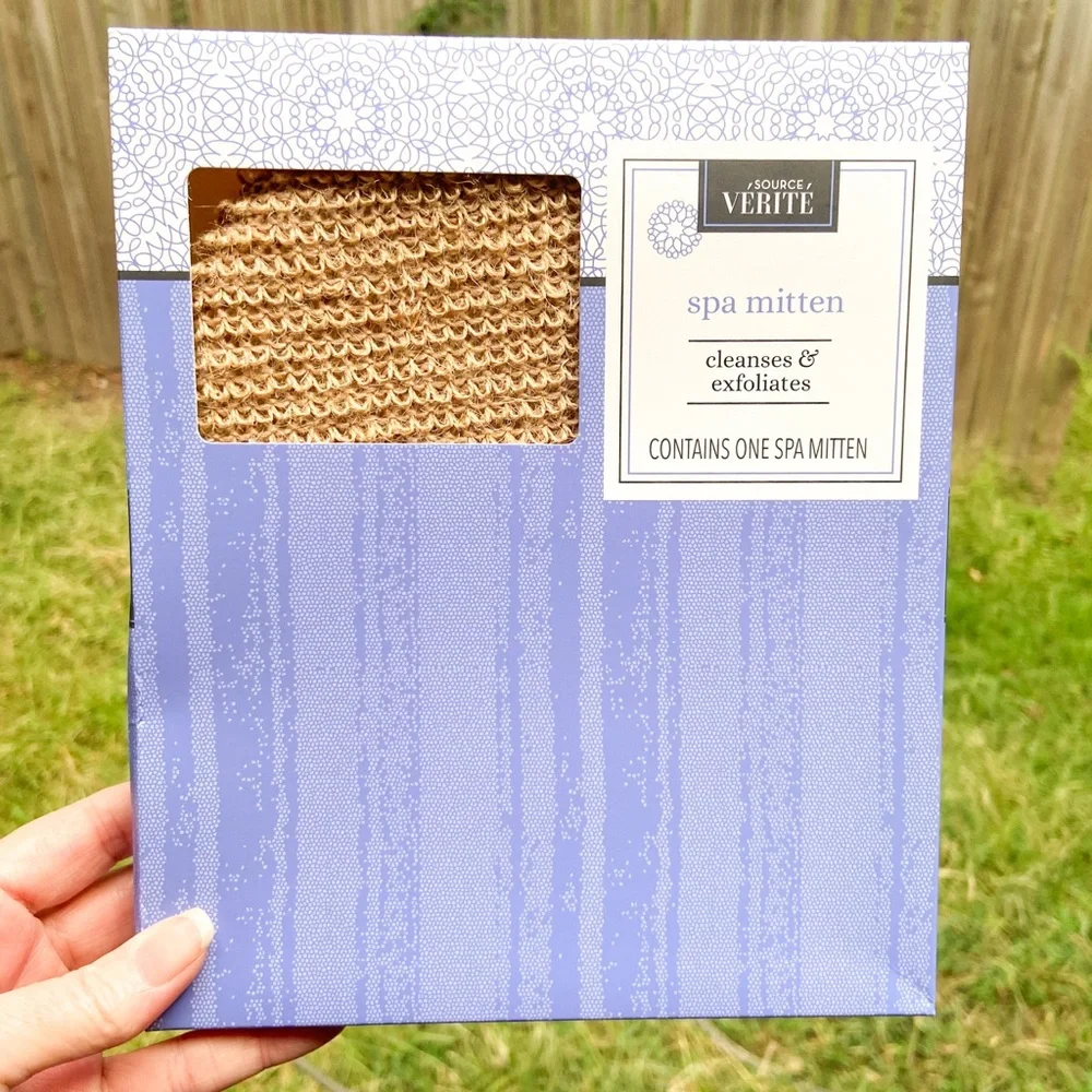 Exfoliating Towel and Spa Cleansing Mitten. Set of 2 Spa Bath & Shower Gifts